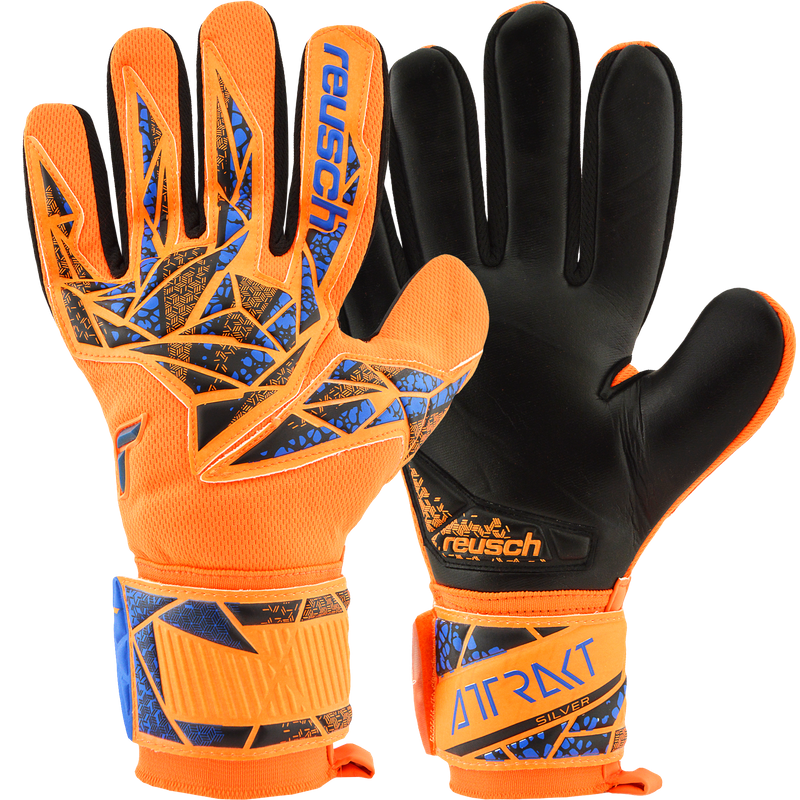 reusch Attrakt Silver NC Hyper Orange
